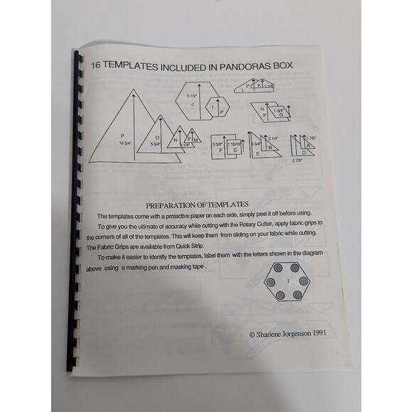 Huge Quilter's Ruler Template Set - 16, Pink, Includes Patterns + Instructions - Picture 4 of 12